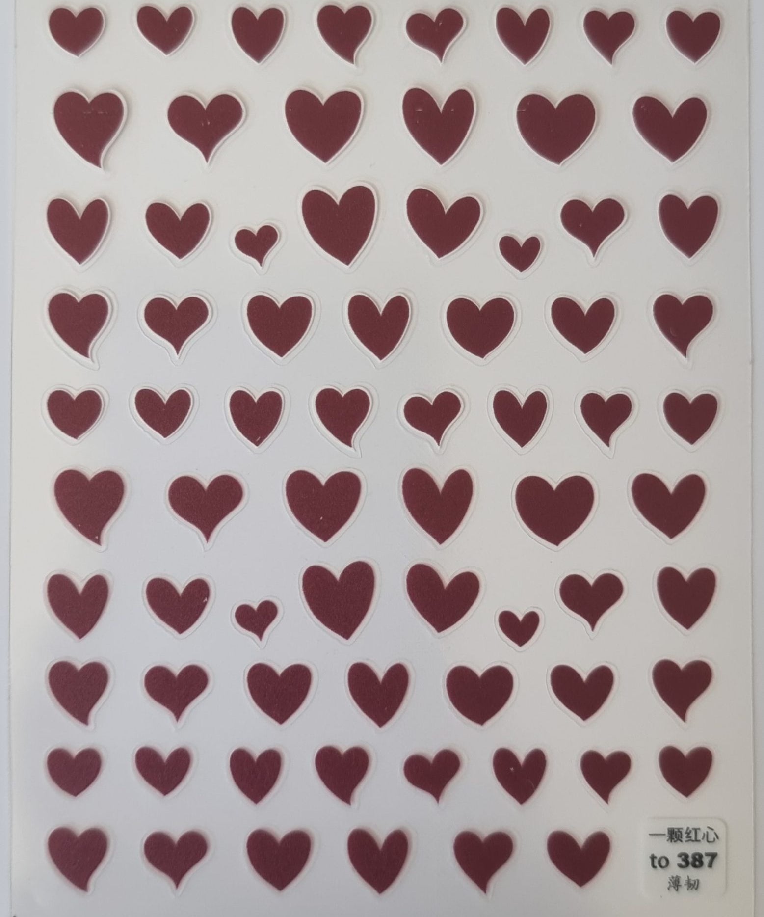 Heart Nail Art Stickers