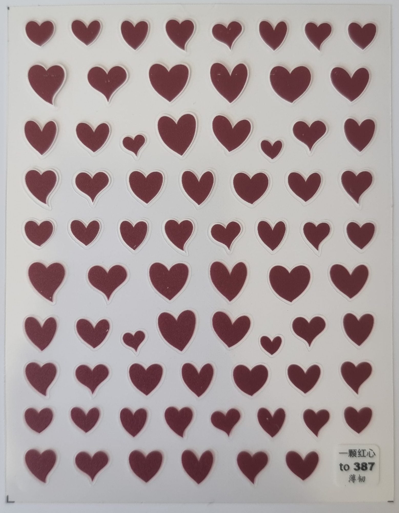 Heart Nail Art Stickers