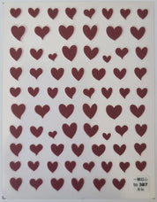 Heart Nail Art Stickers