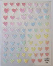 Heart Nail Art Stickers