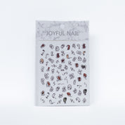 Facial Abstract Nail Stickers