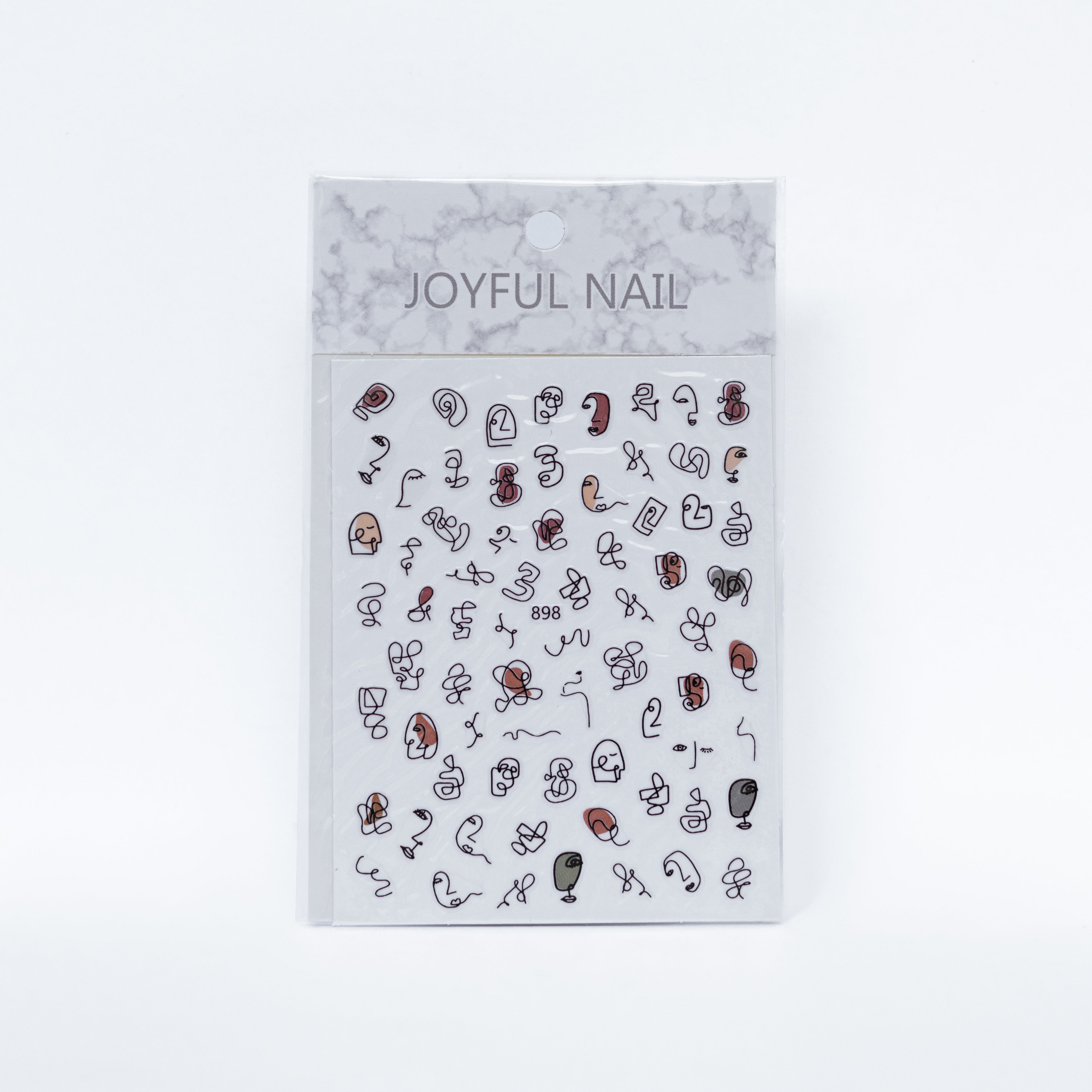 Facial Abstract Nail Stickers