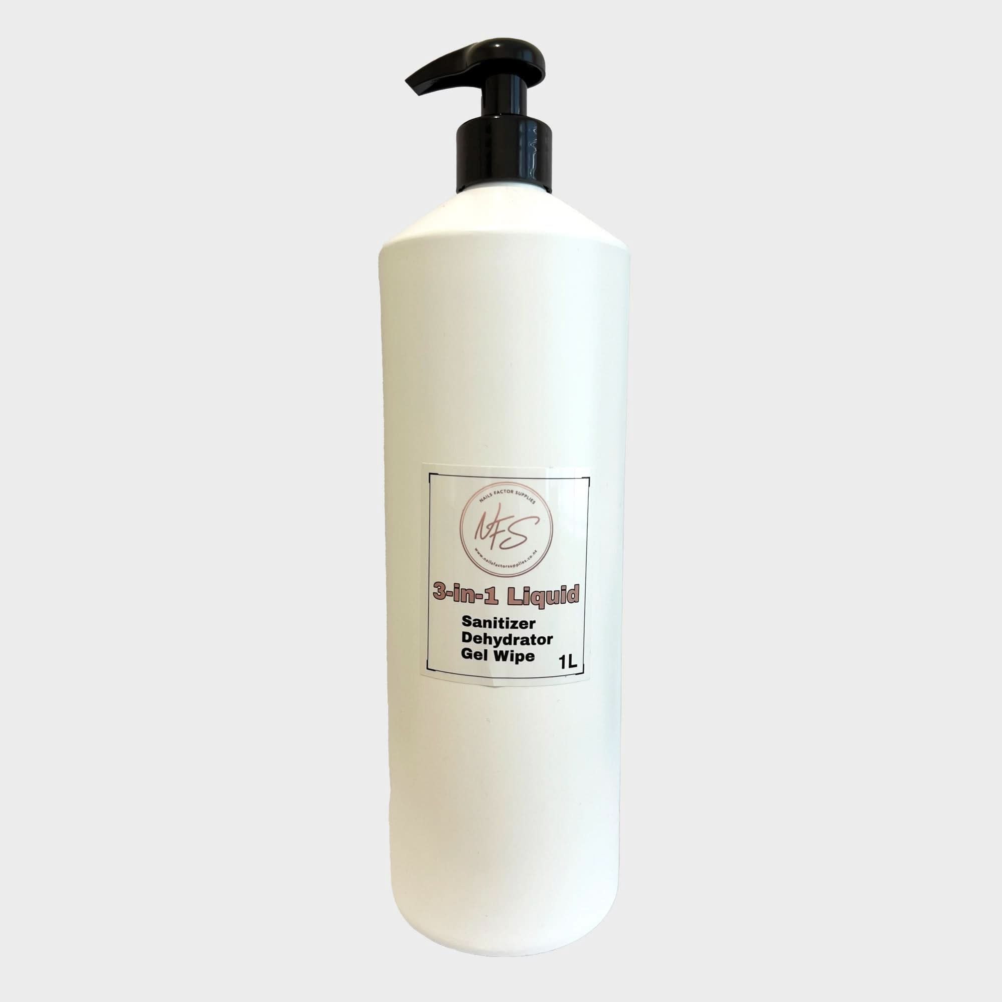3 - in - 1 Liquid Dehydrator Gel Wipe and Sanitizer - 1000ml - AUD - Nails Factor Supplies