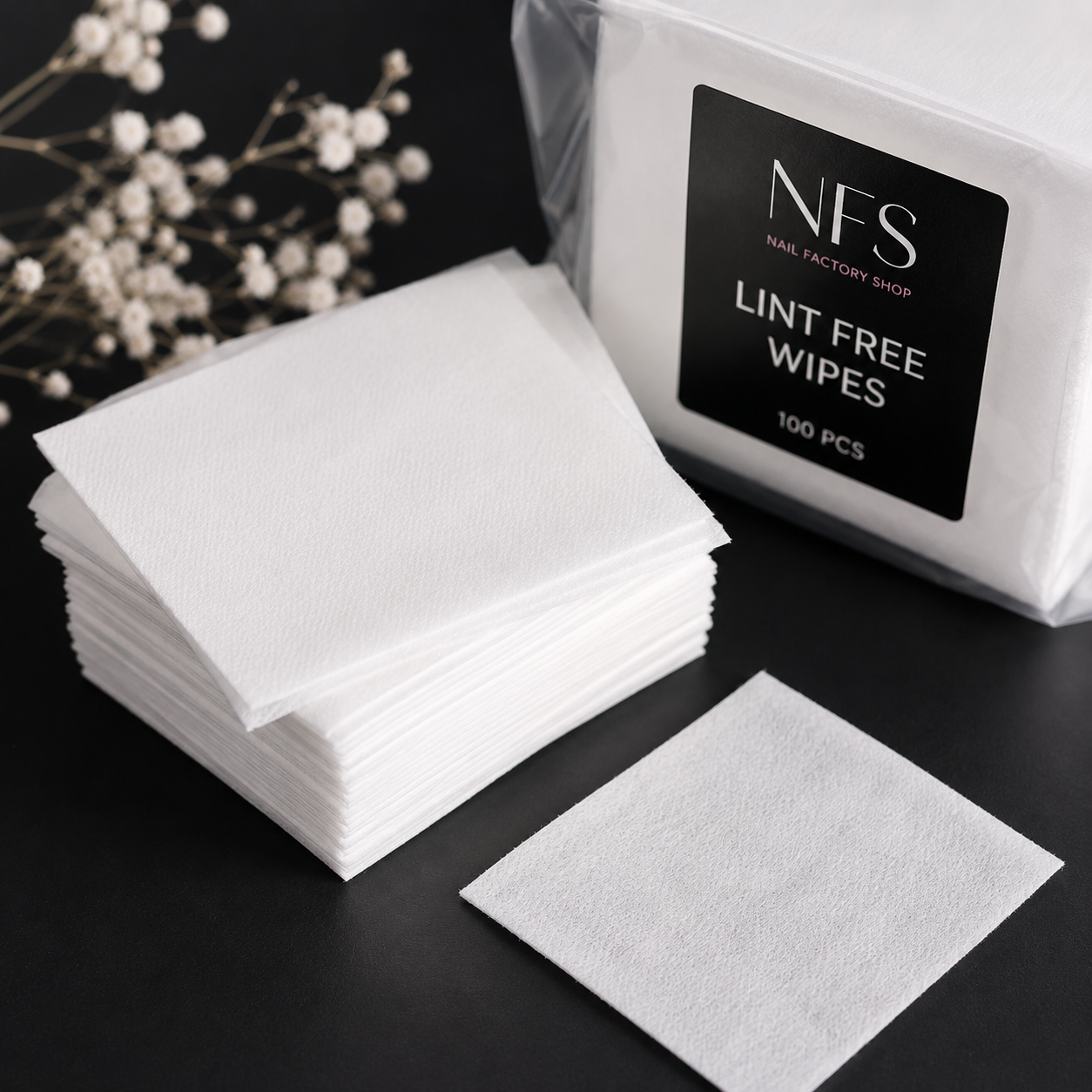 100 pc lint free wipes
