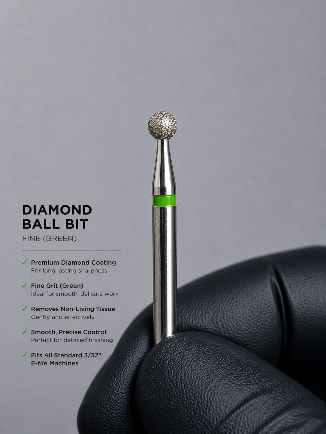 Green Diamond Ball Bit (Fine)