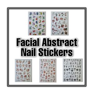 Facial Abstract Nail Stickers