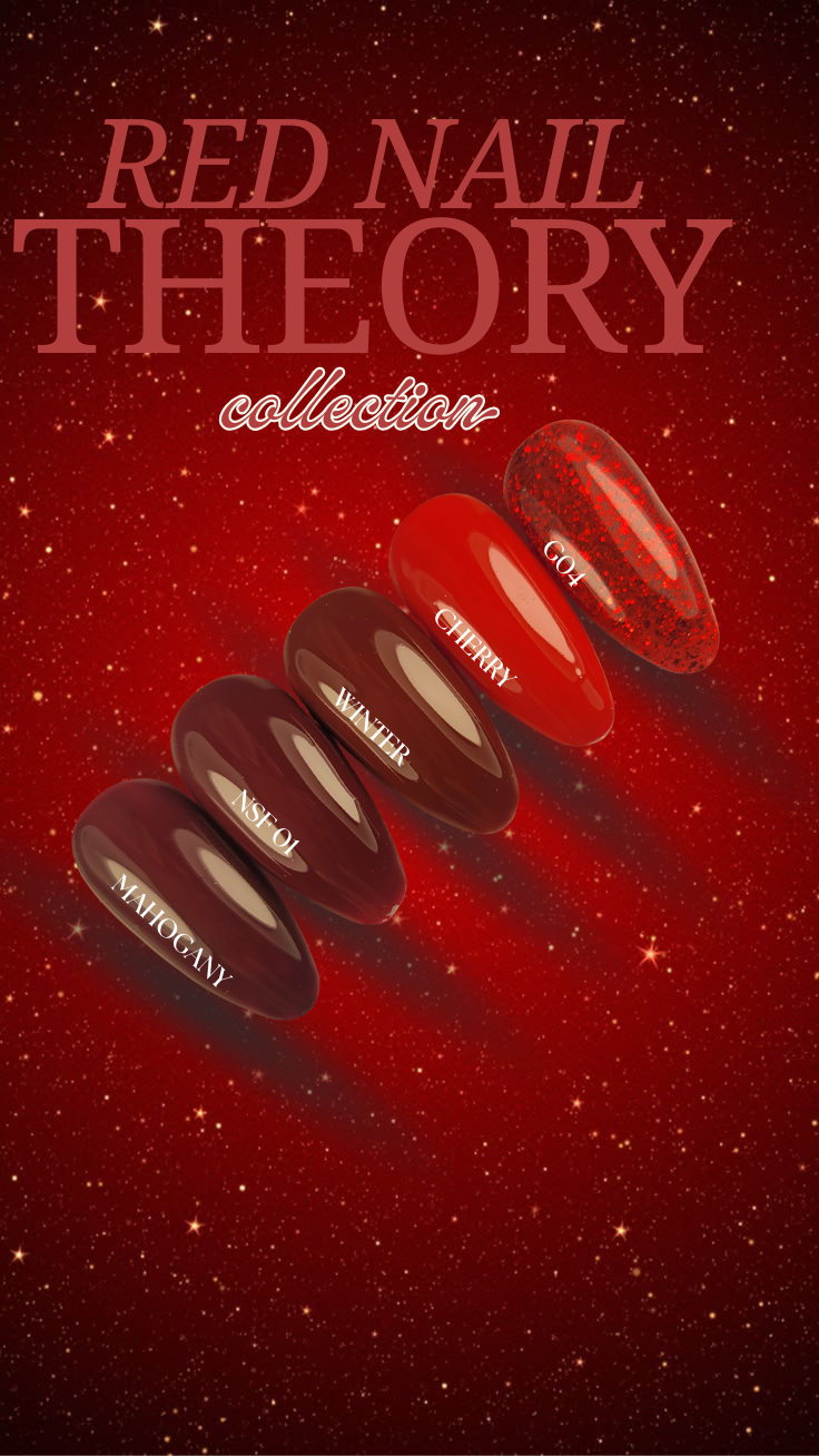 Red Nail Theory Collection