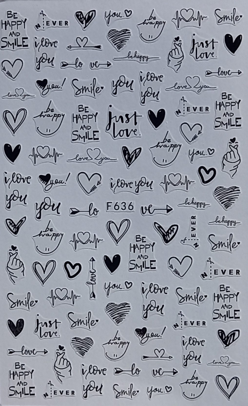 Nail Art Sticker - F636