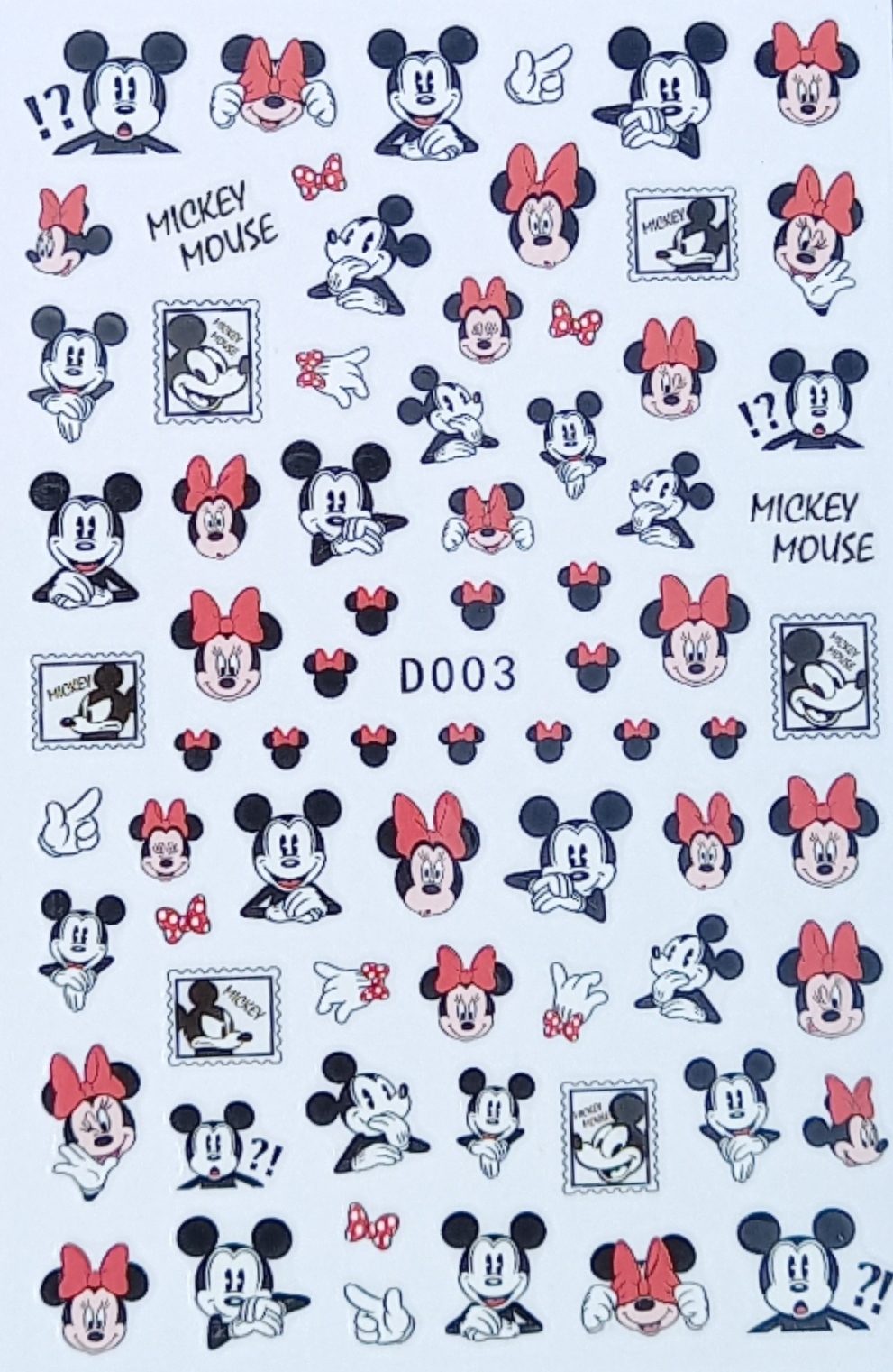 Disney (Mickey Mouse) Nail Art Stickers