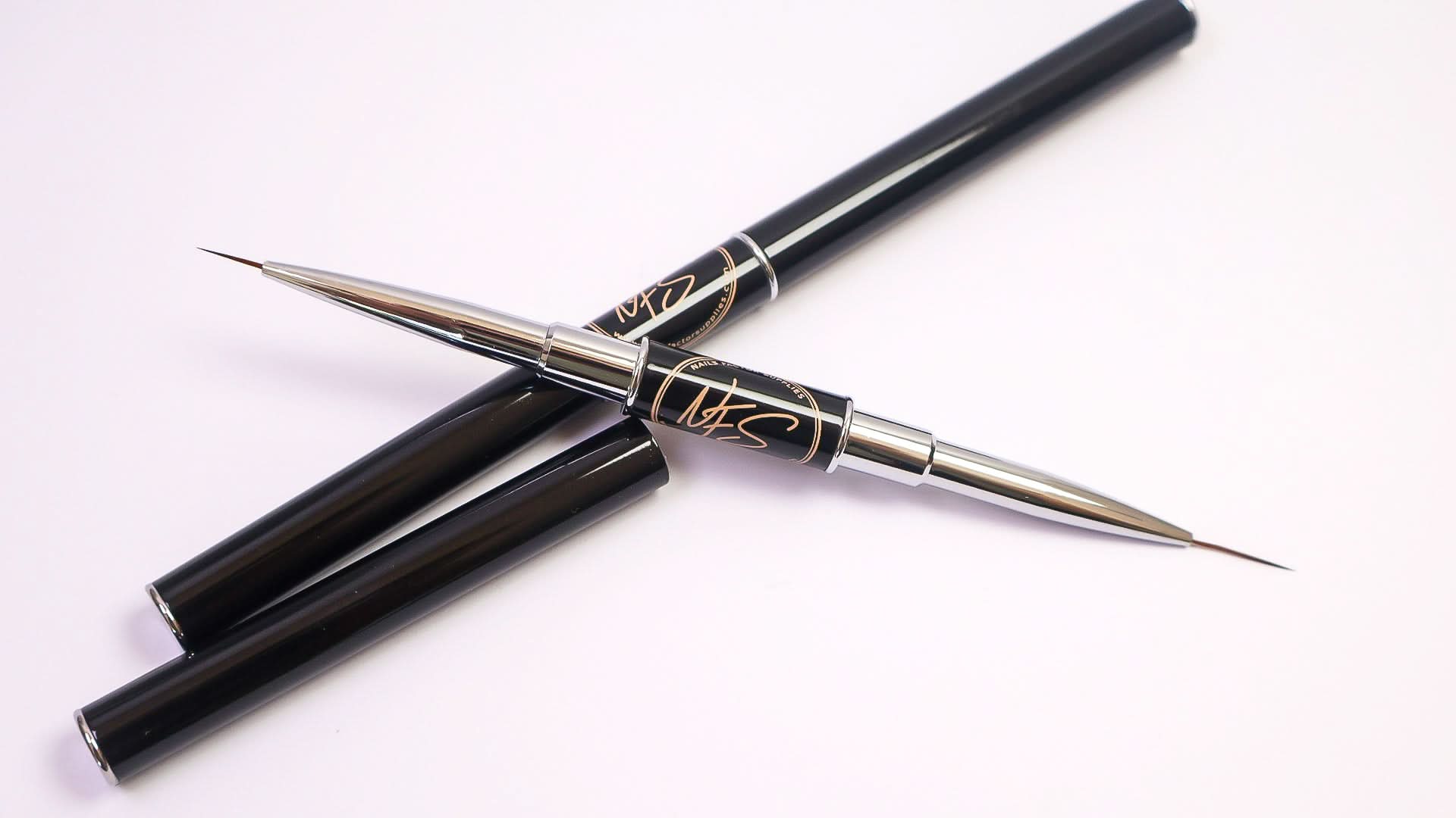 Double Headed Art Brush (9mm - 15mm) | Nail Art Painting Brushes - AUD - Nails Factor Supplies