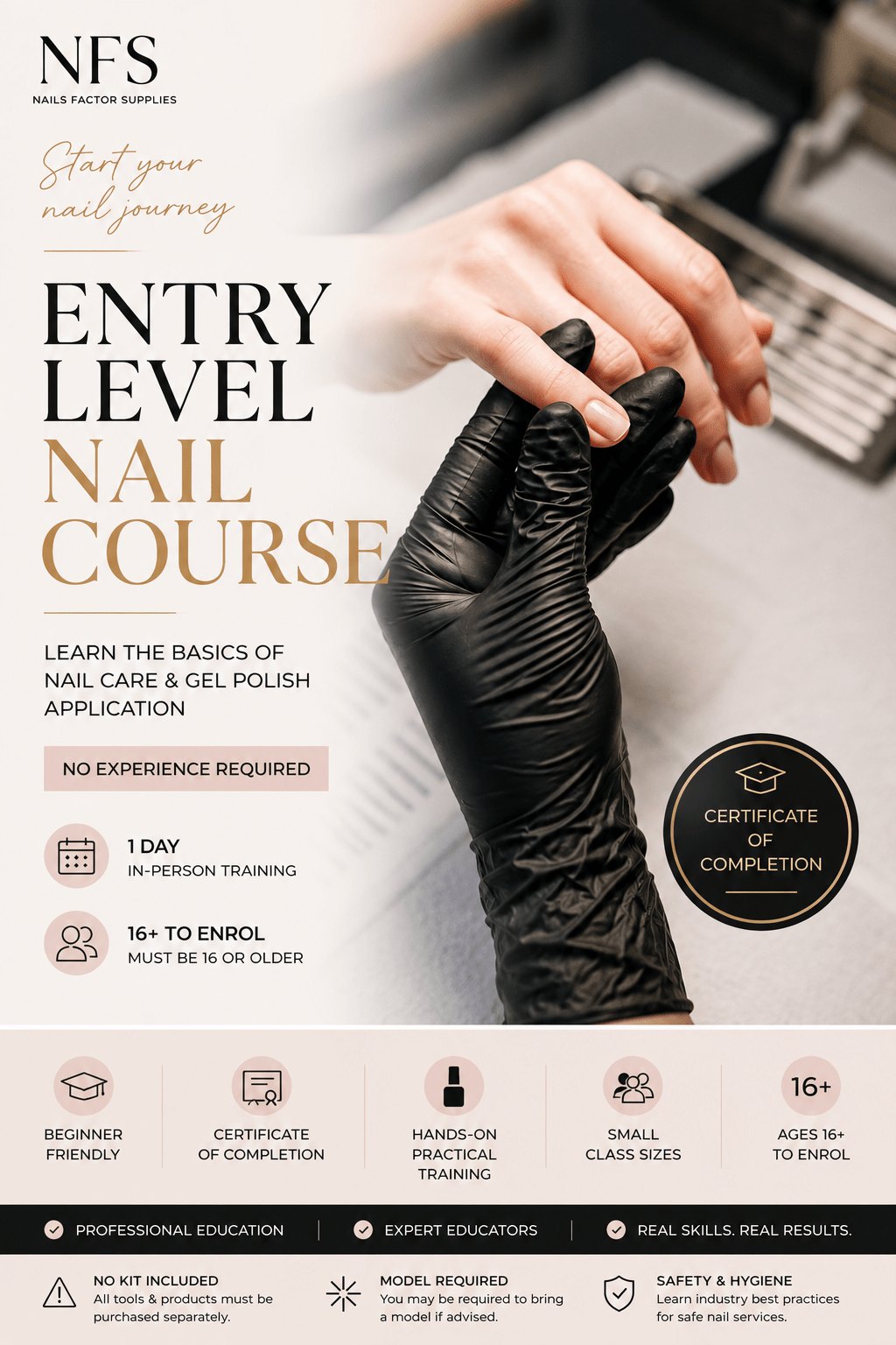 Entry Level Nail Course - Nails Factor Supplies
