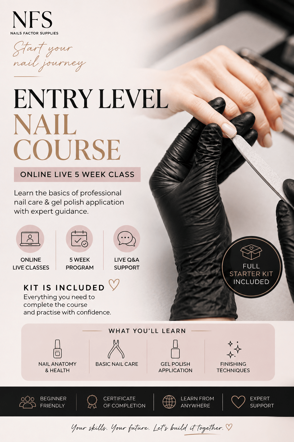 Entry Level Nail Course Online - Nails Factor Supplies