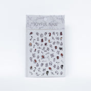 Facial Abstract Nail Stickers - Sticker 3 - Nails Factor Supplies