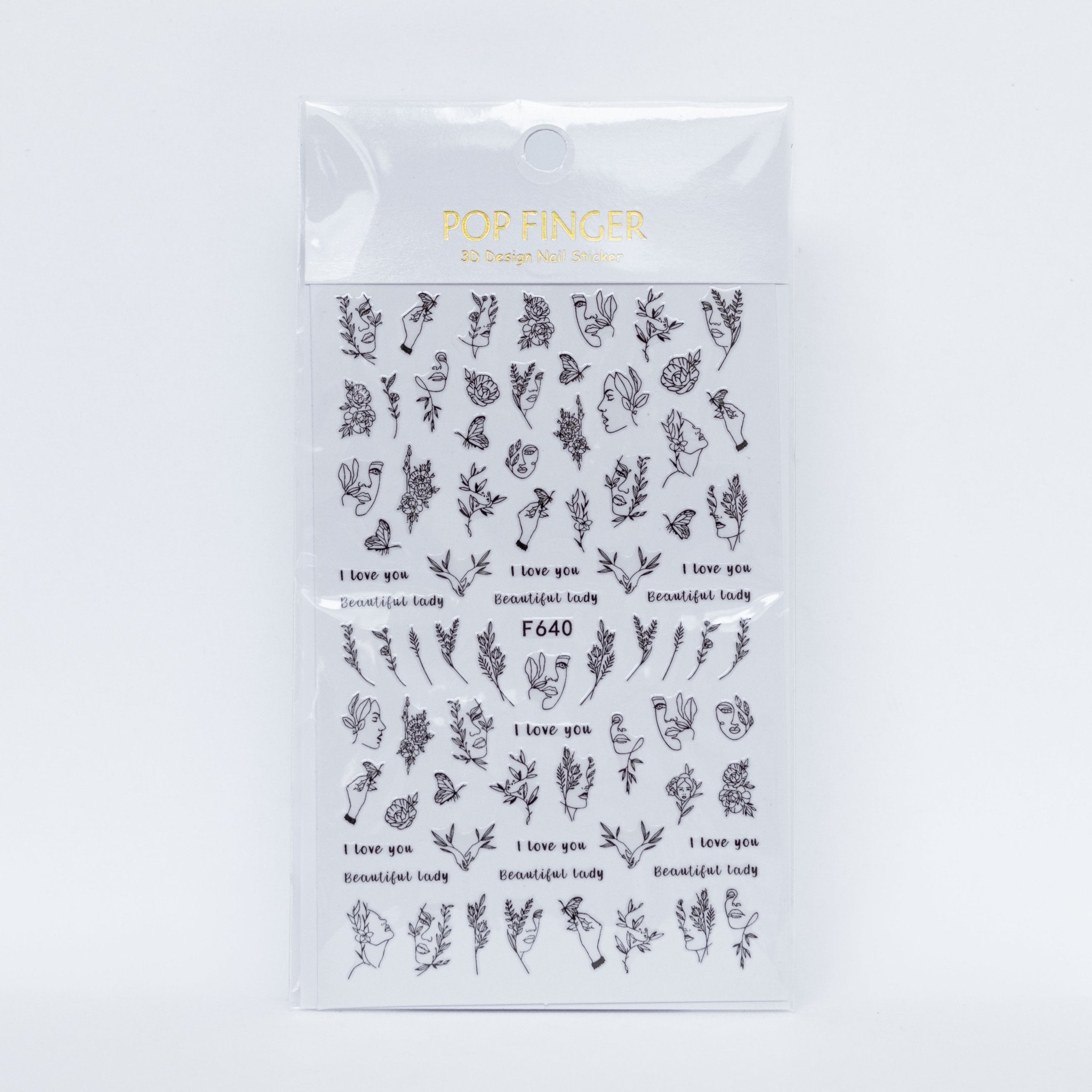 Floral Nail Art Stickers - FNAS 7 - Nails Factor Supplies