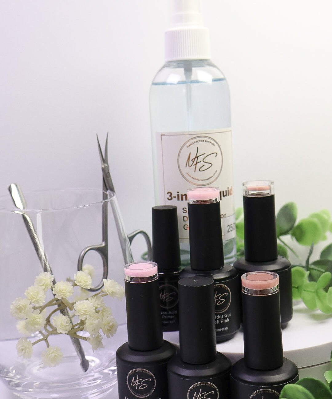 Full NFS Package: Incl Soft Gel Tips + E - File - In Person Training Hamilton - Nails Factor Supplies