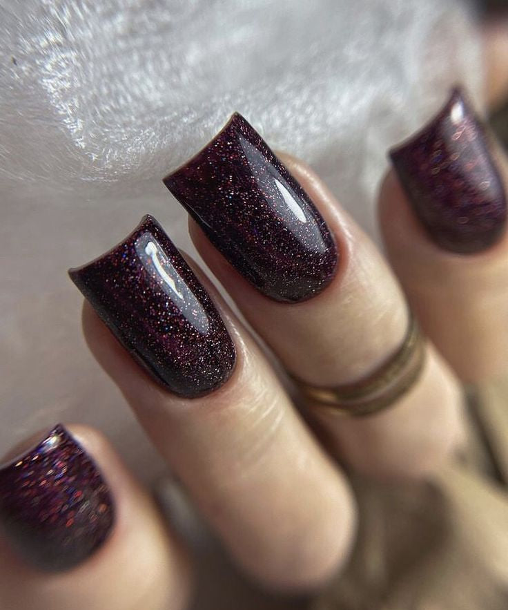 Galaxy Augbergine Glitter Gel Polish - 9ml - Nails Factor Supplies