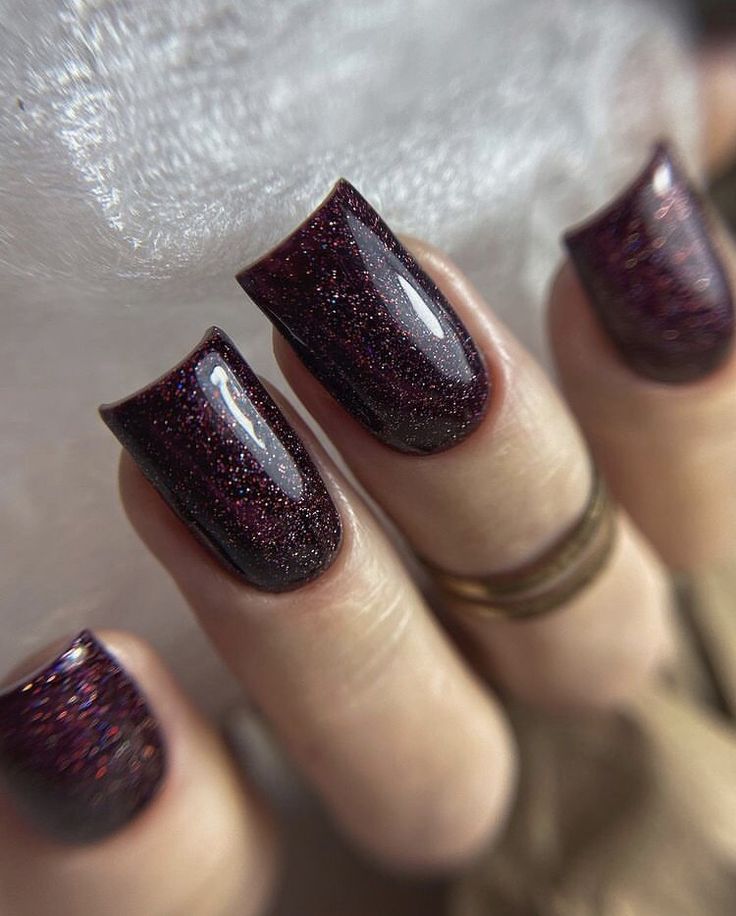 Galaxy Augbergine Glitter Gel Polish - 9ml - Nails Factor Supplies