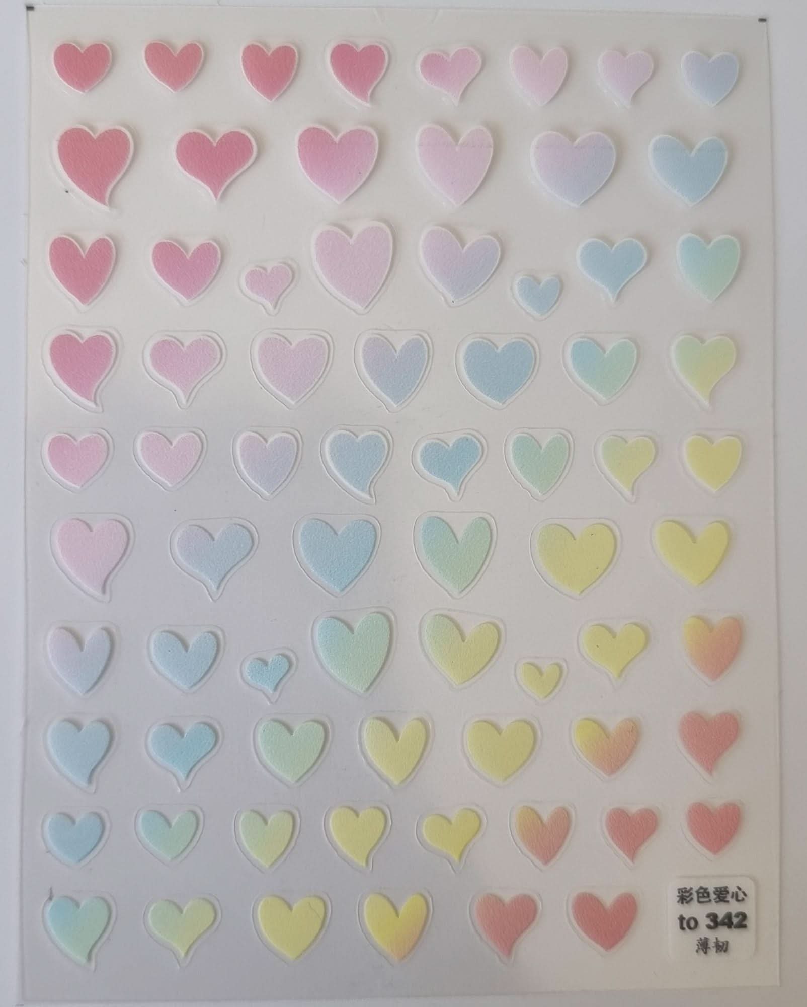 Heart Nail Art Stickers - 387 - Nails Factor Supplies
