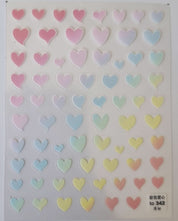 Heart Nail Art Stickers - 387 - Nails Factor Supplies