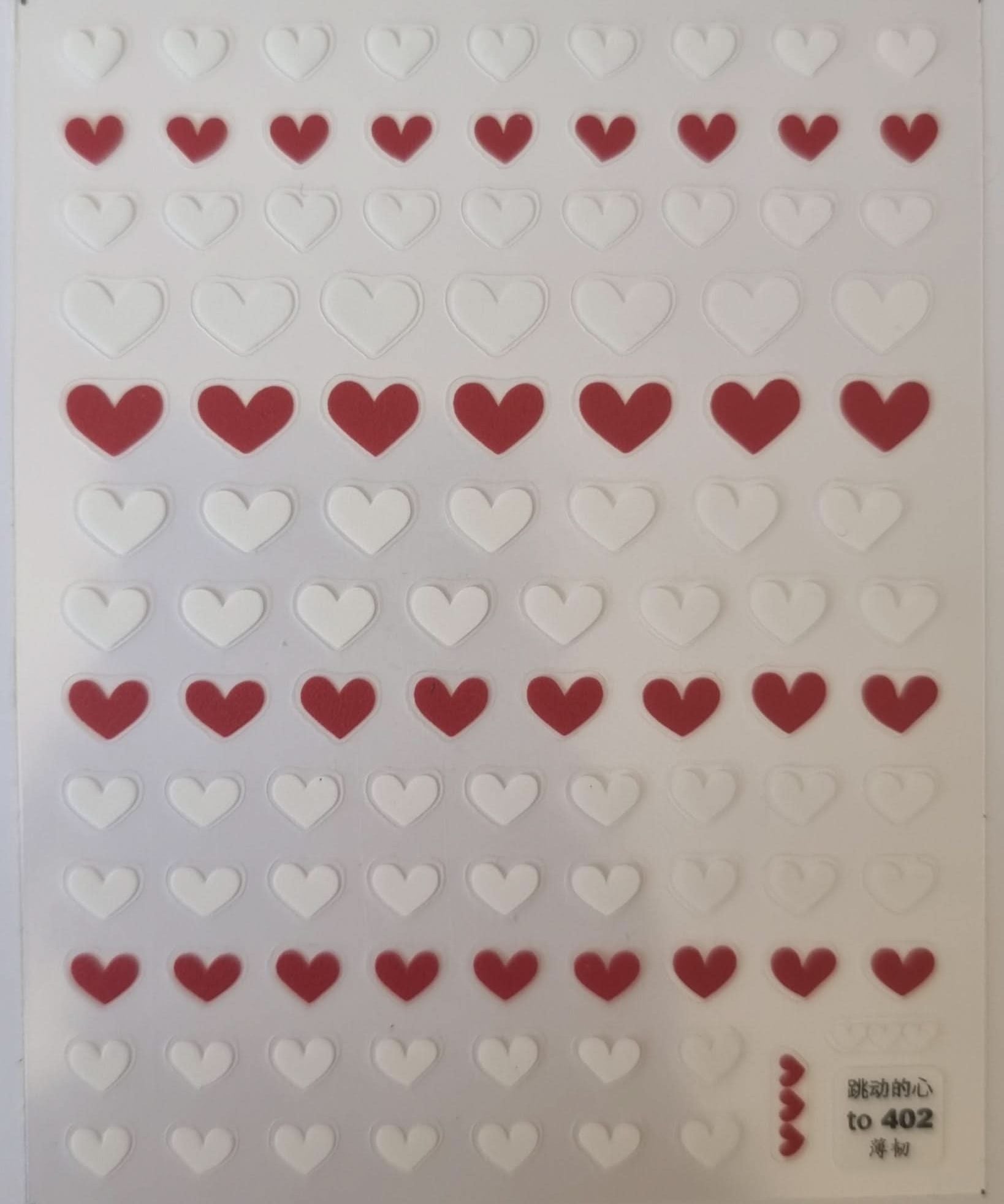 Heart Nail Art Stickers - 403 - Nails Factor Supplies