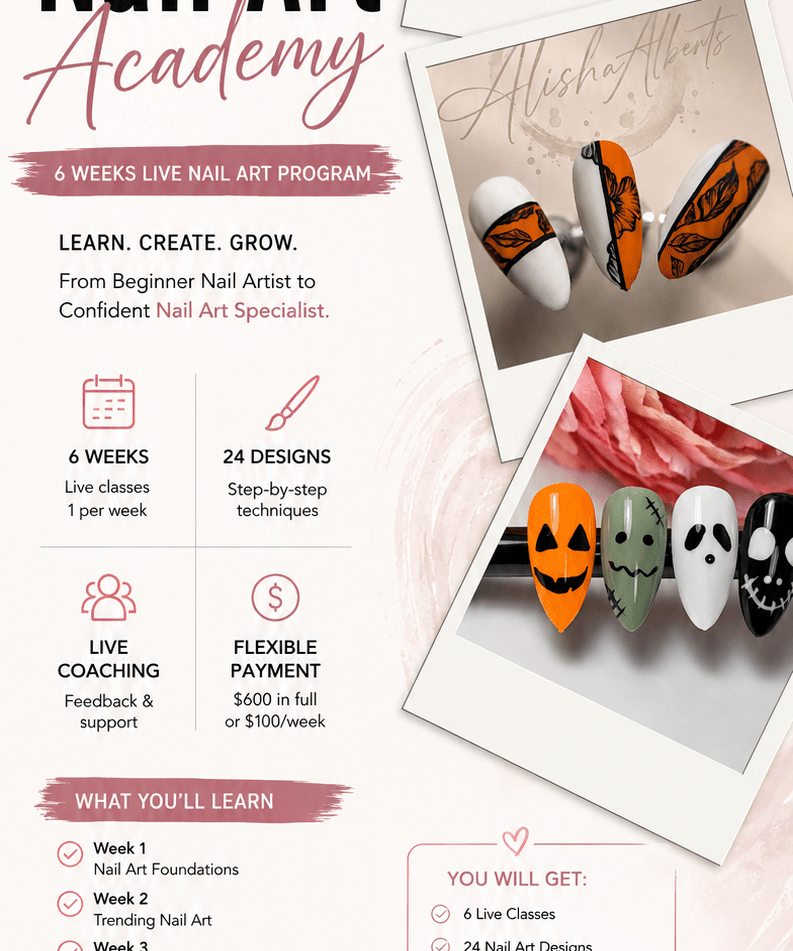 Nail Art Academy 6 week online course - Nails Factor Supplies