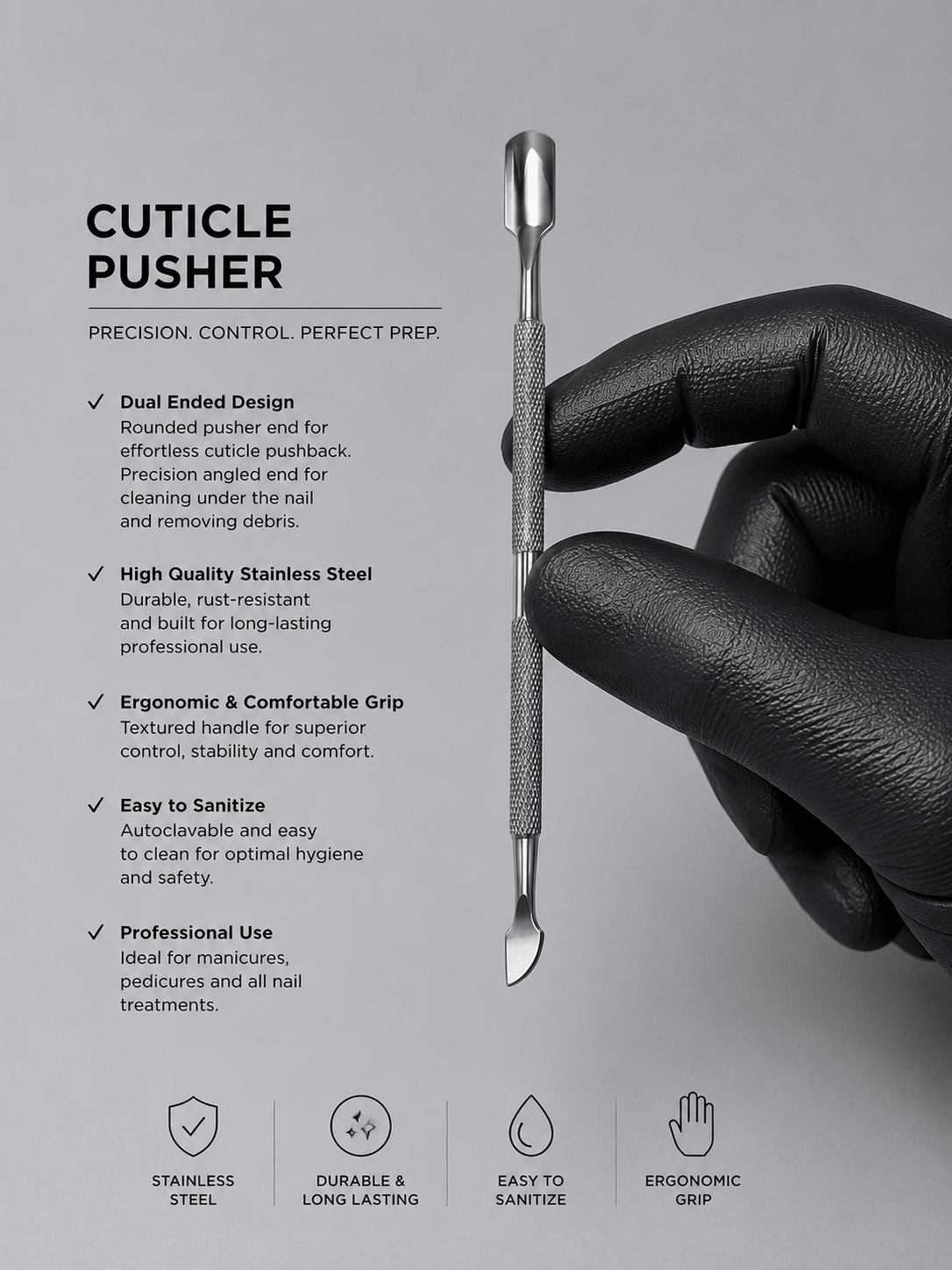 NFS Professional Cuticle Pusher - Nails Factor Supplies