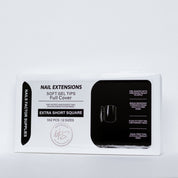 NFS Soft Gel Nail Tips – Full Cover - Extra Short Square - AUD - Nails Factor Supplies