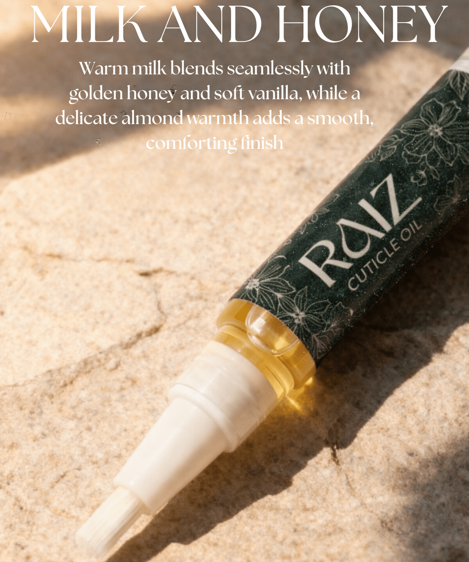 Raiz Cuticle oil - 5 ml Pens - Milk and Honey 5ml pens - Nails Factor Supplies