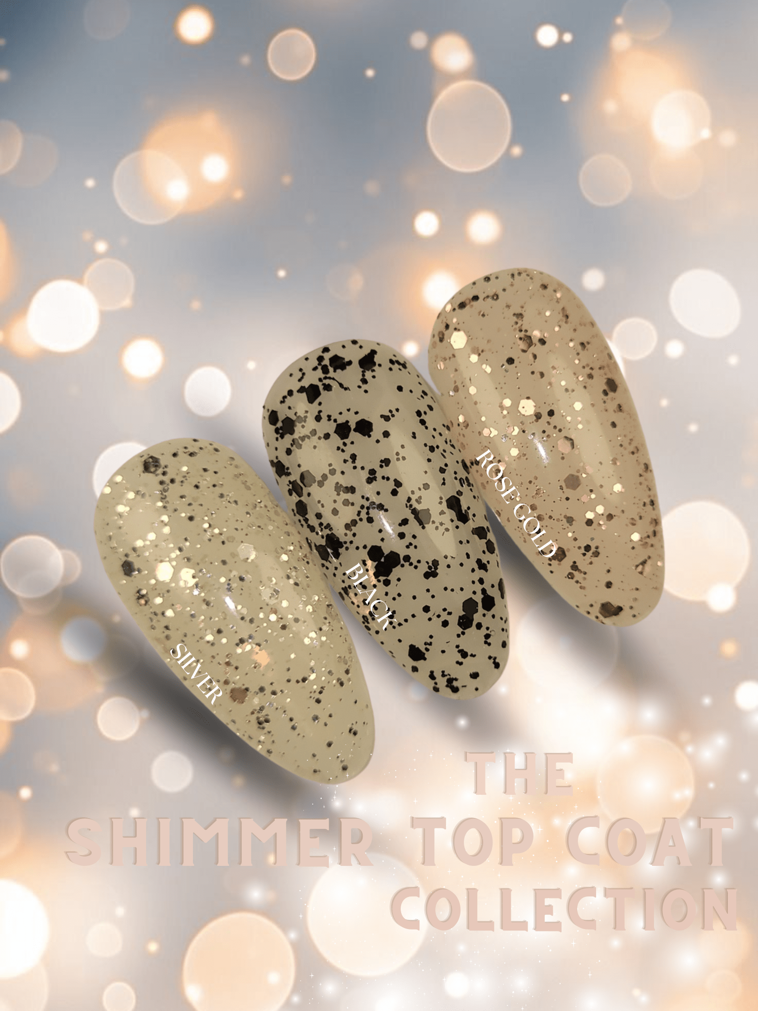 Shimmer Top Coat Collection - Nails Factor Supplies