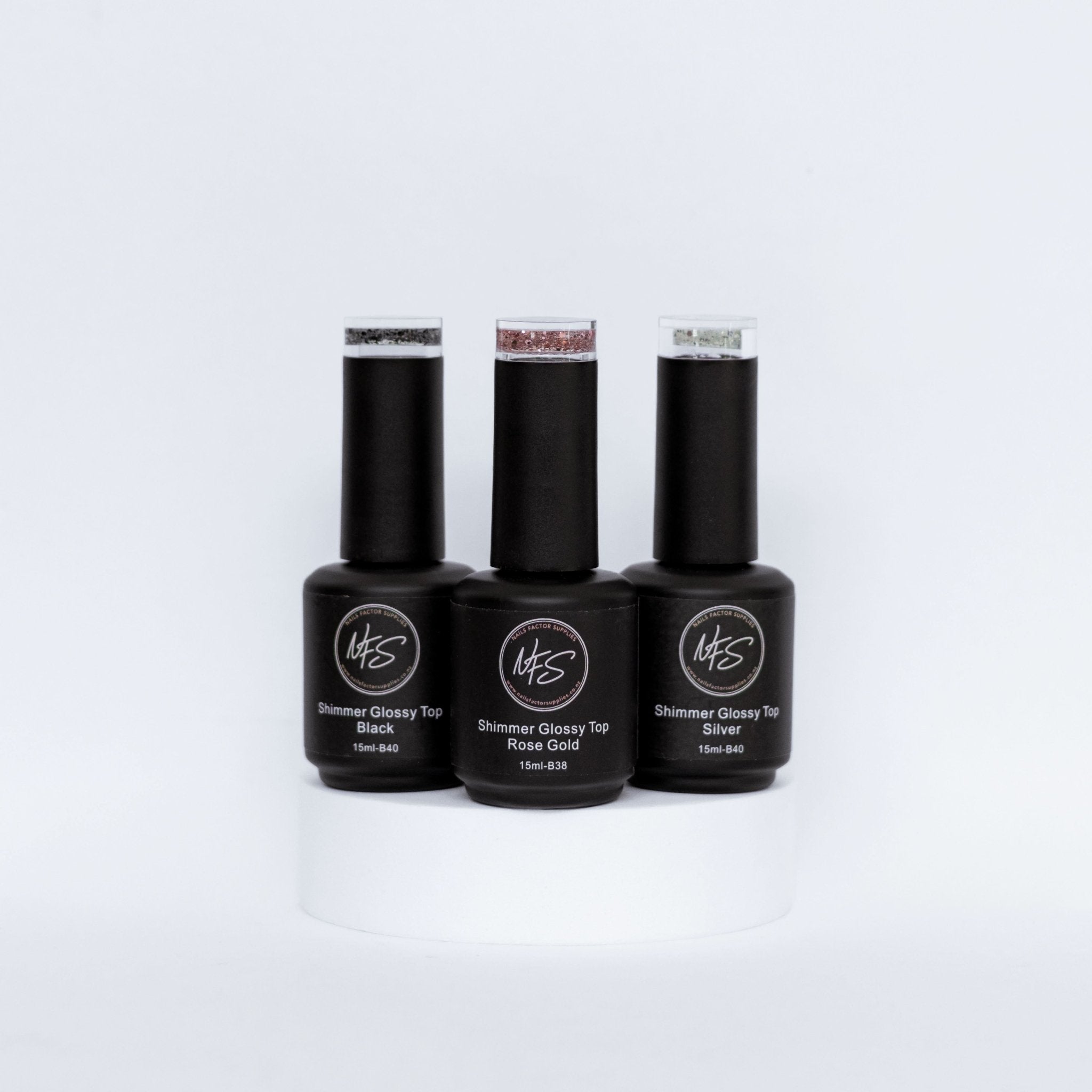 Shimmer Top Coat Collection - Nails Factor Supplies