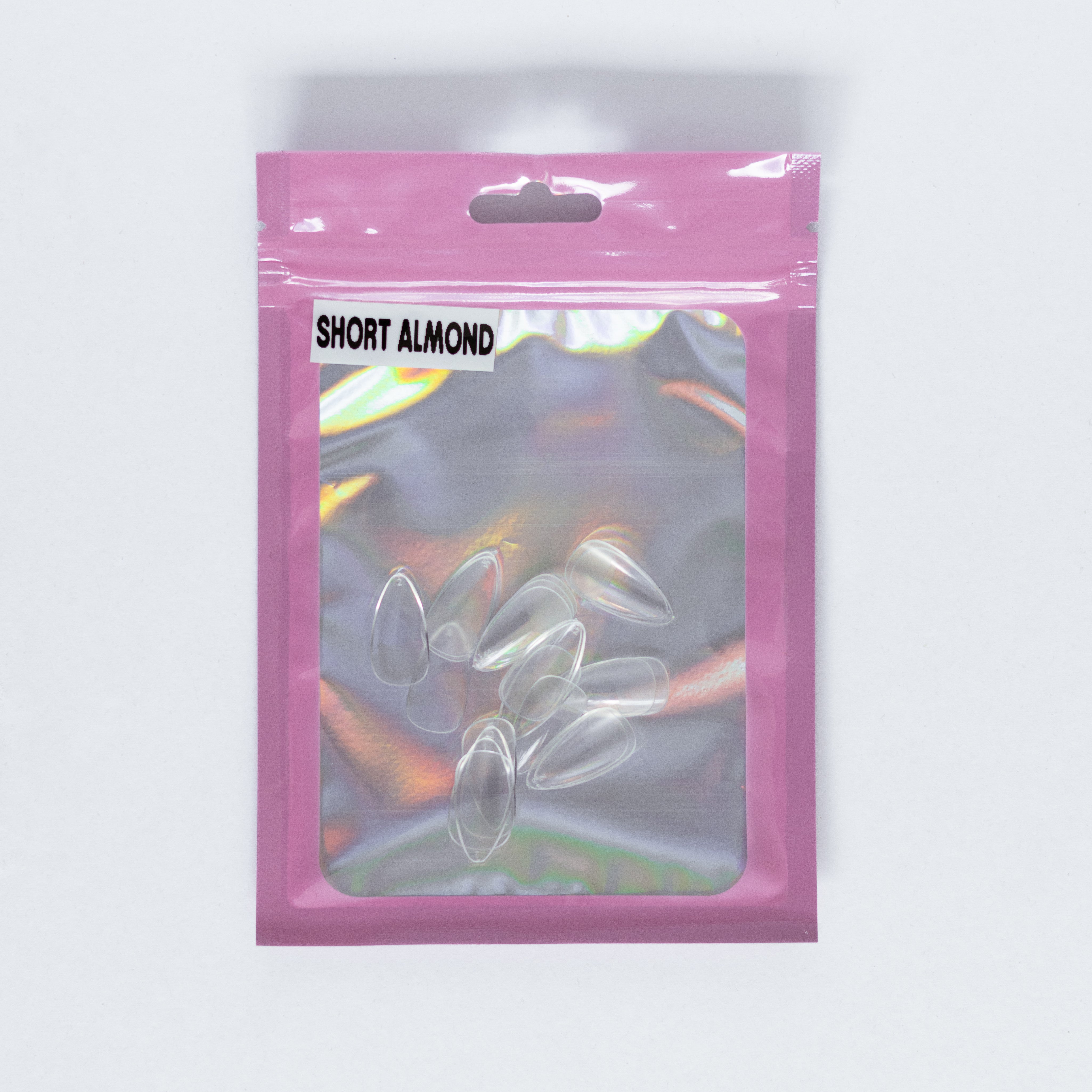 Soft Gel Tip – Short Almond - Refill (20 Pack)