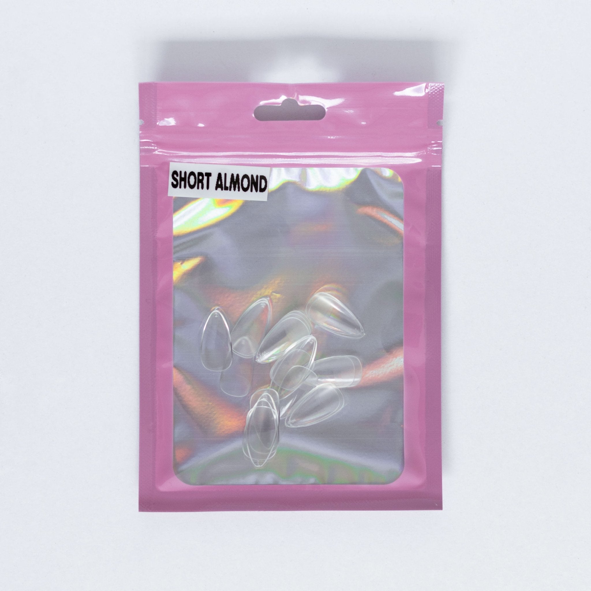 Soft Gel Tip – Short Almond - Refill (20 Pack) - 12 - Nails Factor Supplies