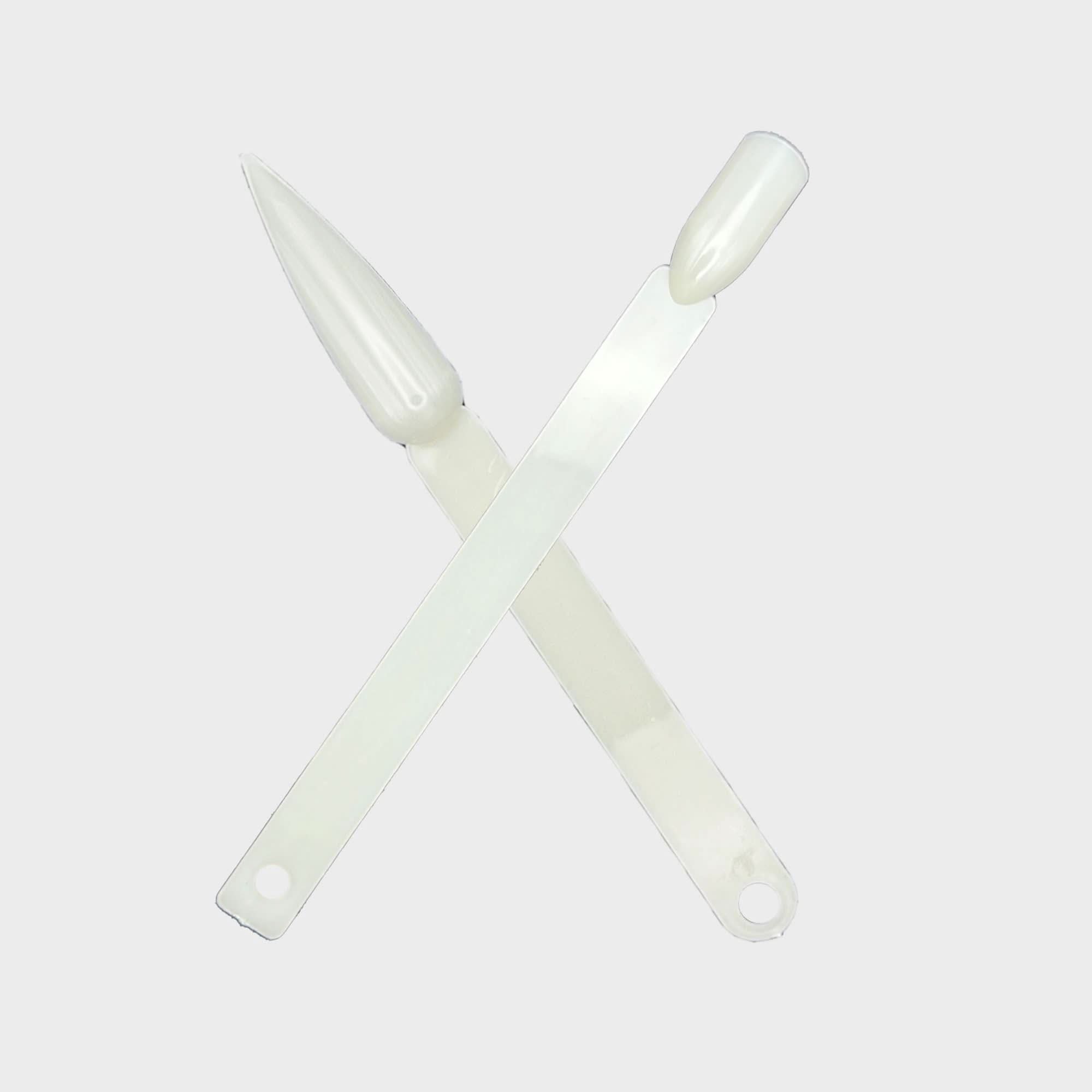 Tip Sticks - 50pcs with bolt - Square - Clear - Nails Factor Supplies