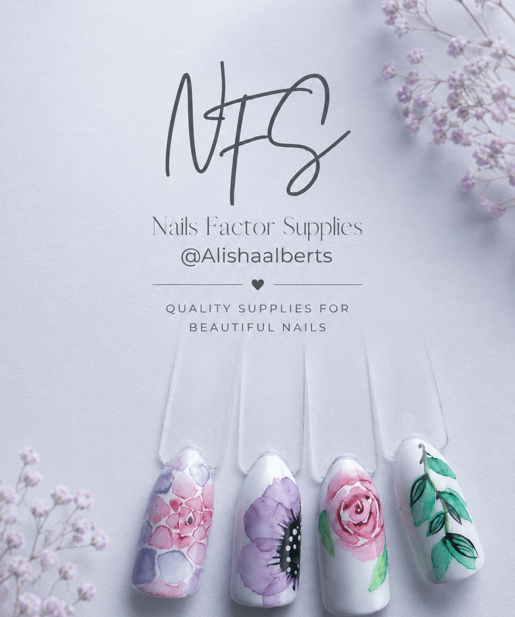 Water color Nail Art Online Class - Nails Factor Supplies