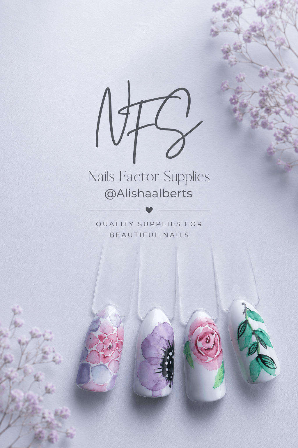 Water color Nail Art Online Class - Nails Factor Supplies